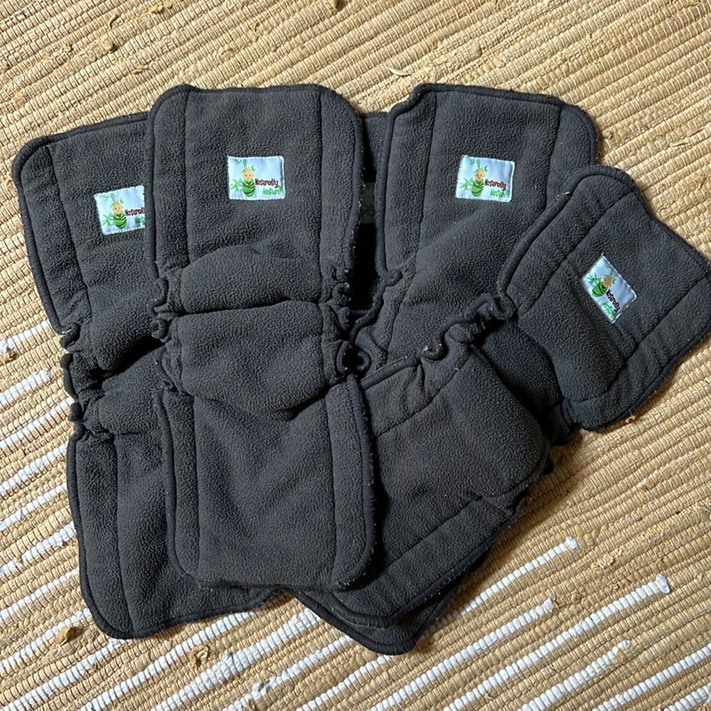 12 Bamboo Cloth Diaper Inserts